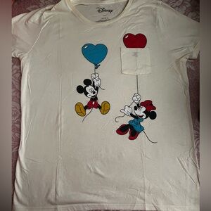 Disney T-Shirt with Mickey and Minnie Balloon